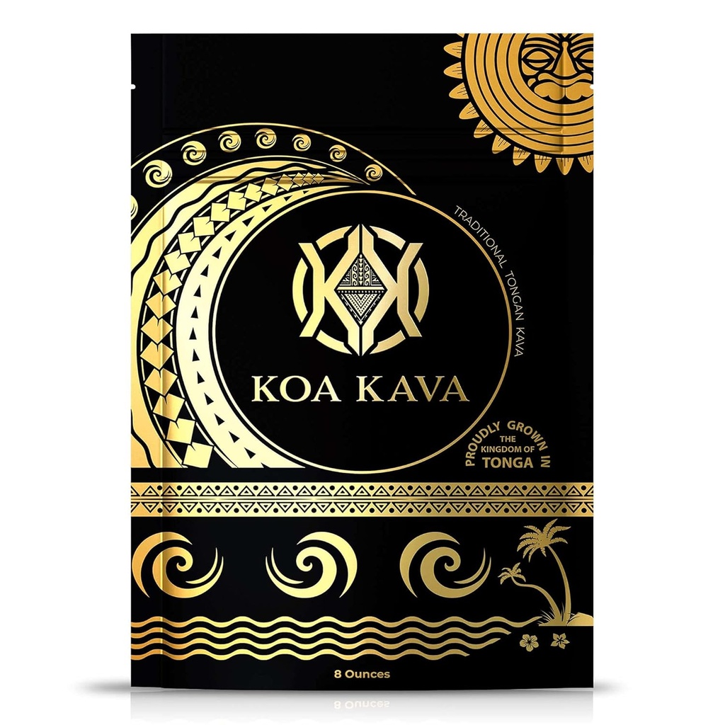 8 Oz Tongan Kava Kava Root Powder - Noble Pouni ONO Kava Tea for Relaxation & Good Vibes - Directly Sourced from Vava'u by Koa Kava