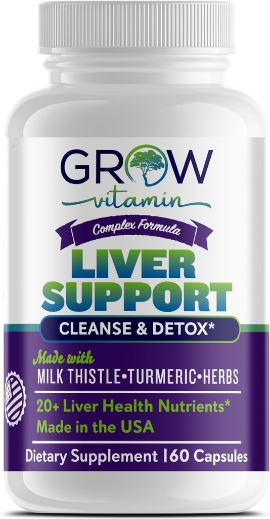 Liver Cleanse Detox Capsules with Milk Thistle, Artichoke, Dandelion Extract - 60 Capsules Liver Supplement with Turmeric, Beetroot, Choline - Supports Liver Health
