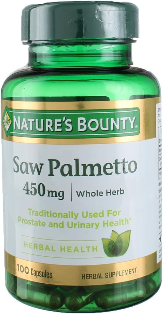 Organic Saw Palmetto Capsules - 450 mg, 100 Count