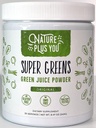 Organic Super Greens Powder Blend with Spirulina, Alfalfa, Probiotics, Fiber, Digestive Enzymes - Non-GMO, No Artificial Sweeteners - 30 Servings