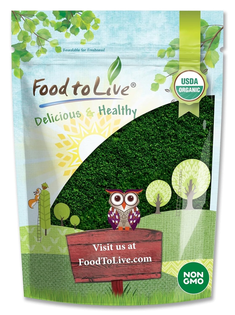 Organic Spirulina and Chlorella Powder Mix - 8oz, Non-GMO, Rich in Chlorophyll, Vegan Superfood