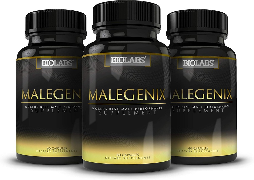 MaleGenix 90-Day Supplement Pack for Men - Enhance Performance, Stamina, and Libido