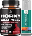 Male Enhancement Bundle: Horny Goat Weed for Stamina & Energy + Lidocaine Topical Spray for Climax Control
