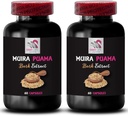 Muira Puama Bark Extract Performance Boost - Mindset and Energy Support - Plant-Based Herbal Formula - 2 Bottles 120 Capsules