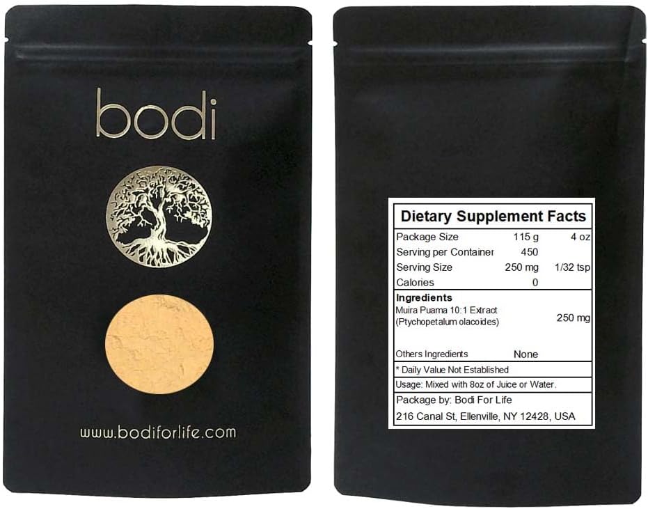 Muira Puama 10:1 Extract Powder - 100% Pure Natural Chemical Free - Available in 4oz to 5lb Sizes