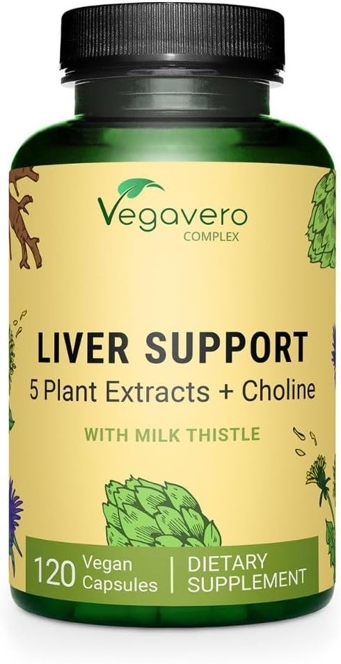 Liver Cleanse Detox & Repair Supplement | Milk Thistle 9000mg | 120 Capsules with Dandelion, Artichoke, Choline, Beetroot | Vegan & Additive-Free | 80% Silymarin