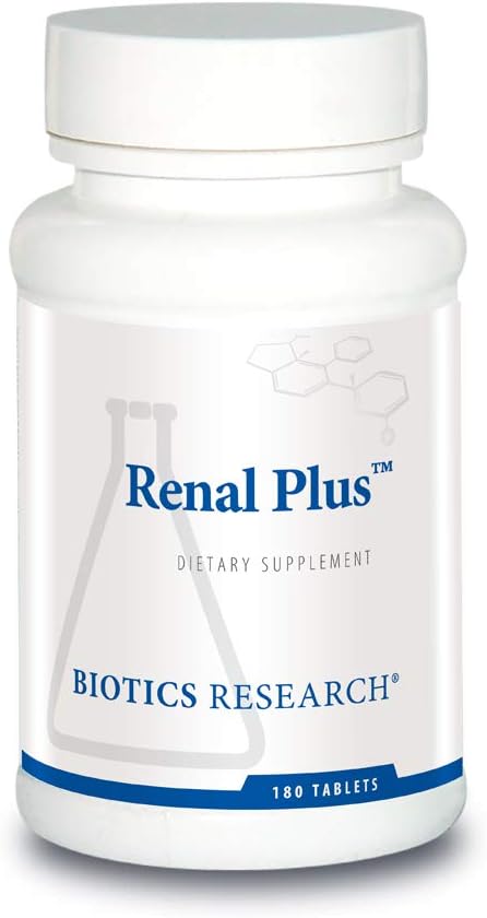 Renal Plus Supplement for Kidney Health - Botanical, Glandular, and Nutritional Support - 180 Tablets