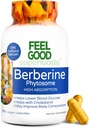 Physician Formulated Berberine Phytosome Herbal Supplement with Vitamins C & D for Metabolism - 60 Capsules