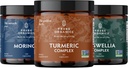 Organic Immunity Support Trio: Turmeric, Boswellia, Moringa - Revitalize Liver, Digestive System - Detox & Wellness Boost