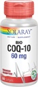 Solaray Bio CoQ-10 60 mg Softgels for Healthy Heart & Cellular Energy Support with Enhanced Absorption, Vitamins A & E - 60 Count