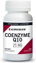 250 Capsules of Kirkman Coenzyme Q10-25 mg Supplement for Heart Health and Energy Boost
