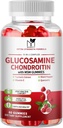 Triple Strength Glucosamine Chondroitin Gummies for Joint Support - 60 Antioxidant Gummies by MABEFY