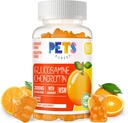 Extra Strength Pets Purest Glucosamine Chondroitin Gummies with MSM, Elderberry - Joint & Immune Support for Adults