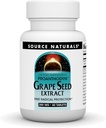 Grape Seed Extract 200mg Tablets - Antioxidant Protection for Healthy Aging Brain by Source Naturals - 60 Count