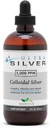 5,000 PPM Ultra Silver® Colloidal Silver 8 Oz - 2 Glass Bottles - Mineral Supplement - True Colloidal Silver with Dropper