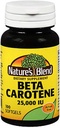 2 Packs of Nature's Blend Beta Carotene 25000 IU - 100 Soft Gels
