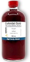 High-Purity 50 ppm Colloidal Gold in 500 mL Clear Glass Bottle from Sirius Metals - Made in USA