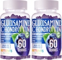 Extra Strength Glucosamine Chondroitin Gummies with MSM, Elderberry - Joint & Immune Support for Adults - 120 Blueberry Gummies