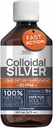 16 fl oz Katharos Colloidal Silver Liquid - 30 PPM - Bioactive Hydrosol Silver Water for Immune Support - Nano Sol Supplement - Ionic Minerals - Organic Silver