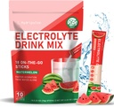 HydriPulse Watermelon Electrolyte Powder Packets - Sugar Free, 10 Electrolytes & Vitamins, Vegan Keto Drink Mix