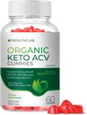 Organic Keto ACV Gummies - Sugar-Free Apple Cider Vinegar Supplement (1200mg) - Gluten-Free for Men & Women - B12 Vegan Non-GMO by Newline Lab