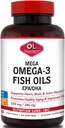 Olympian Labs Mega Omega 3 Fish Oils - 60 Servings with 3148mg Omega-3 Fish Oil
