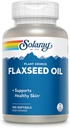 SOLARAY Flaxseed Oil Softgels - 1000mg, 100 Count Bottle