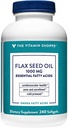 Organic Flax Seed Oil 1000MG Softgels - Cold Pressed, Unrefined, Pesticide Free - Cardiovascular Health Support - 240 Count