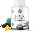 Premium Cold-Pressed Black Seed Oil Softgels - Skin Health Support - Non-GMO & Vegan - 1000mg Per Serving - 75 Servings