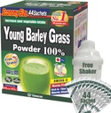 Yamamoto Kanpoh Barley Grass Powder: Japan's 100% Green Superfood for Health & Vitality, Rich in Vitamins & Minerals, Non-GMO, Vegan - 44 Sachet