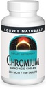 Source Naturals Chromium Chelate 200mcg - 100 Tablets for Blood Sugar Support
