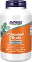 NOW Foods Potassium Citrate Powder - Electrolyte Balance Support - Essential Mineral Supplement - 12-Ounce Size