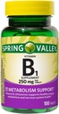 Vitamin B1 Tablets 250mg - 100 Count Dietary Supplement by ikj