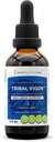Tribal Vigor Herbal Extract Tincture - Eleuthero Siberian Ginseng, Catuaba, Horny Goat Weed, Muira Puama, Saw Palmetto, Tribulus - Alcohol-Free, Glycerite Wellness Support (2 FL OZ)