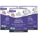 Organic Elderberry Immune Support Tea with Echinacea for Pregnancy, Breastfeeding, and Family | Decaf Ginger & Rooibos Tea, 16-Count (3-Pack)