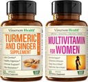 Turmeric and Ginger Joint Support Supplement with Multivitamin for Women by Vimerson Health