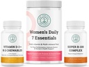 Women's Daily Essentials Bundle: Vitamin D3+K2 Chewables & Super B-100 Complex - 2nd Springs
